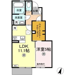 ヴェラビスタ【1階】の間取り