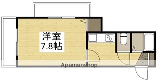 フラットナガオ【201号室】の間取り
