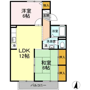 エクシードみどり町【205号室】の間取り