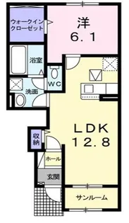 アフロディーテ Ⅱ【1階】の間取り