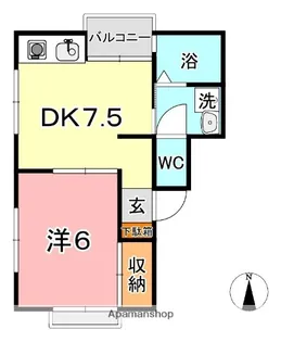 サネヒサギャラリーツボイ【3階】の間取り