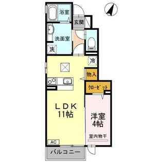ボヌール(連島町)【1階】の間取り