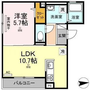 瀬戸内ハウジングⅢ【3階】の間取り