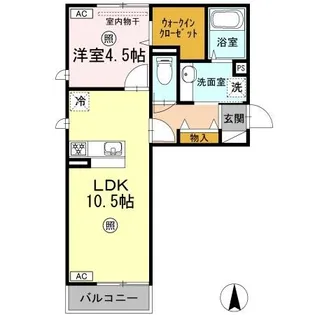 エムズコート【2階】の間取り