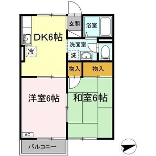 桜コーポ【2階】の間取り