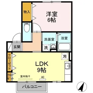 プチパール四番浜【2階】の間取り