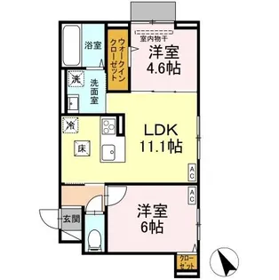 エルドール【1階】の間取り