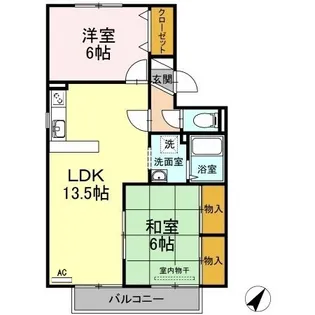 ルレーブK C棟【2階】の間取り
