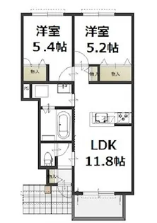 リベルテ【1階】の間取り