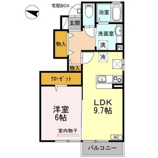 オズ パディ【1階】の間取り