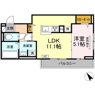 セイル瀬戸【2階】の間取り