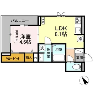 セイル瀬戸【2階】の間取り
