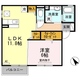 ノーブル連島【1階】の間取り