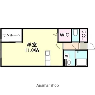 96APT【204号室】の間取り