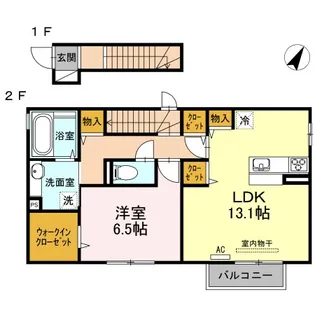 フォーチューン真壁 D棟【2階】の間取り