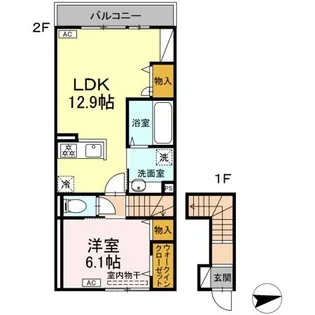 メゾン ボヌール【2階】の間取り