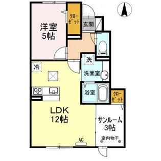KADOYAKAN E棟【1階】の間取り