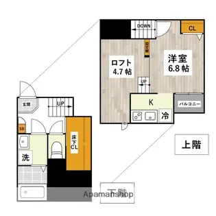 ADC倉敷マリブ【102号室】の間取り