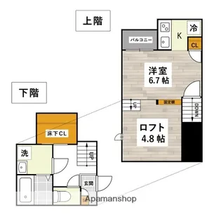 ADC倉敷マリブ【205号室】の間取り