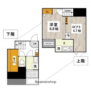 ADC倉敷マリブ【203号室】の間取り