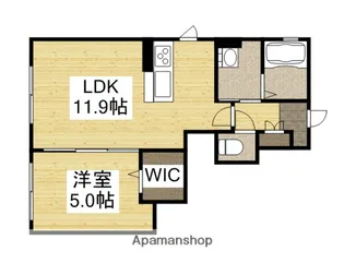 ラ・ルミエール エスト【1階】の間取り