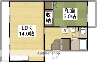 フジノマンション【202号室】の間取り