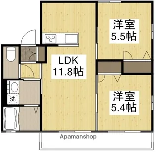 ARPEGEⅡ【102号室】の間取り