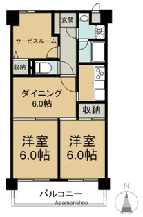 ライオンズマンション倉敷松島【7階】の間取り