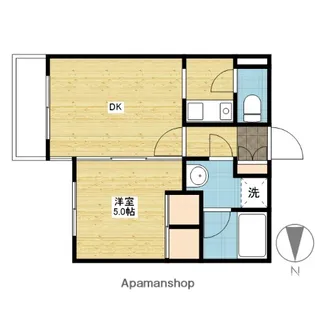 フォーラム伊島 三番館【105号室】の間取り