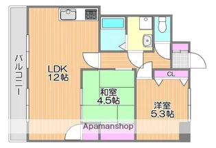 サンシャイン上道【7階】の間取り