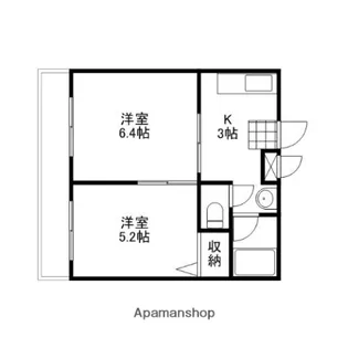 エルヴェ大元【7階】の間取り