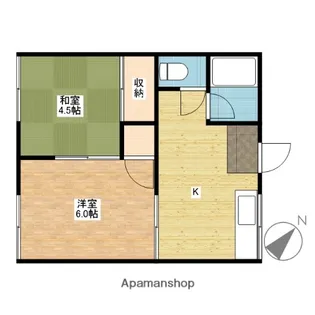 清水コーポA【2階】の間取り