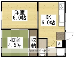 コーポバラB【102号室】の間取り