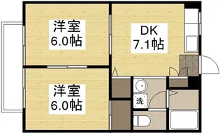 フォブール下中野【202号室】の間取り
