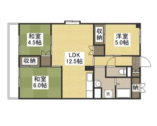 伊島コーポラス【202号室】の間取り
