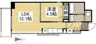 STUDIO昭和町【1001号室】の間取り