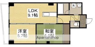 上杉第7ビル西古松【301号室】の間取り