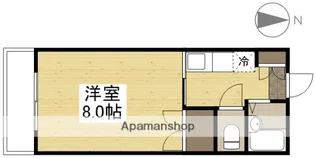 プレアール岡山医大東【2階】の間取り