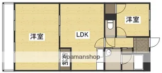 シティハイツ清水【206号室】の間取り