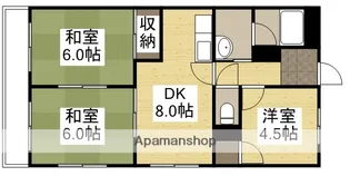 シティハイツ清水【406号室】の間取り
