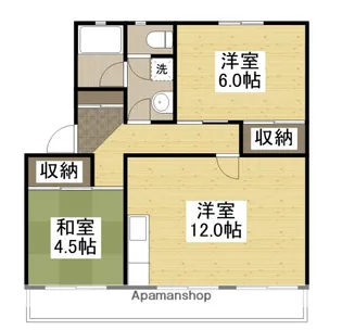 操南ハイツ【3階】の間取り