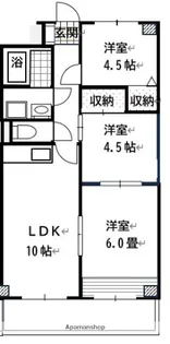 ロマンチェス昭和町【2階】の間取り