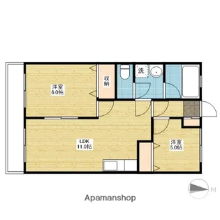 成広京町マンション【2階】の間取り