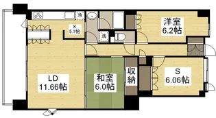 アルファステイツ清心【9階】の間取り