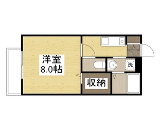 ミストラル庭瀬【205号室】の間取り