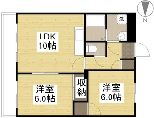 パレスプロムナード【2階】の間取り