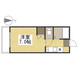 プリ・メゾン岡山津倉【102号室】の間取り
