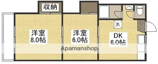 楓マンション【2階】の間取り