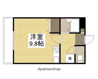 1Rの間取り画像