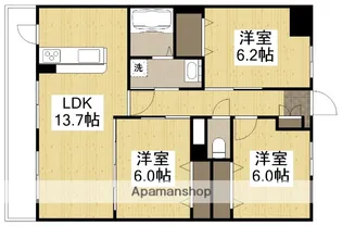 フォブールSAI【2階】の間取り
